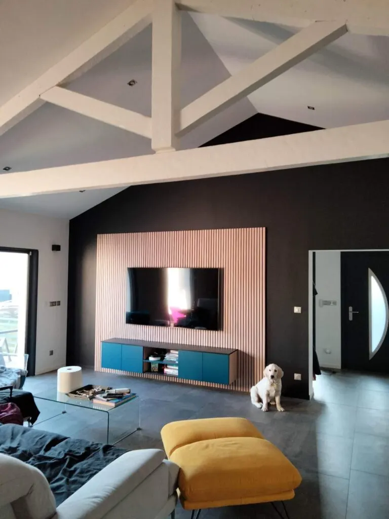 Habillage mural et meuble TV