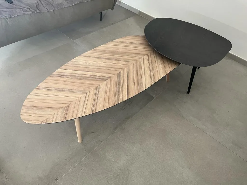 Tables basses gigognes en point de Hongrie